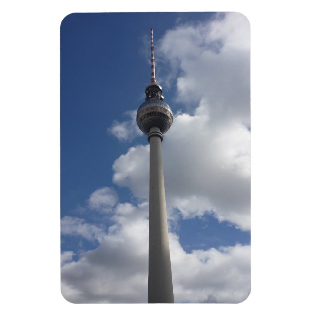 berlin tower clouds magnet (Vertical)
