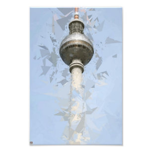 Berlin TV Tower Abstract Germany Travel Art Photo Print
