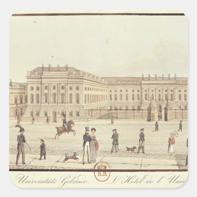 Berlin University, Berlin Square Sticker (Front)