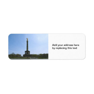 Berlin Victory Column Return Address Label