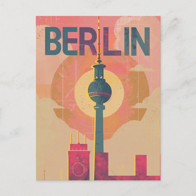 Berlin vintage  postcard (Front)