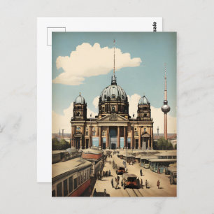 Berlin vintage poster postcard