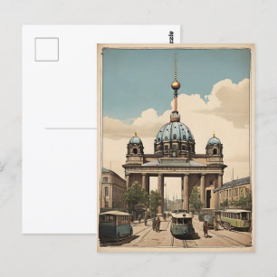 Berlin vintage poster postcard