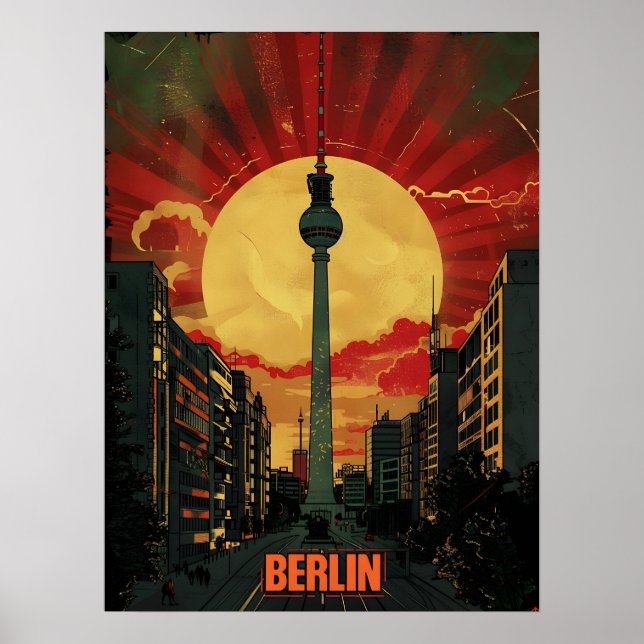 Berlin Vintage Propaganda Art Poster (Front)