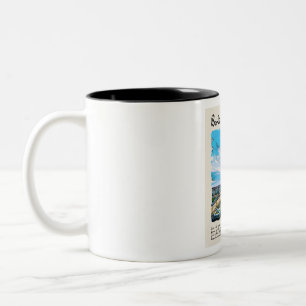 Berlin Vintage Watercolour Travel  Two-Tone Coffee Mug
