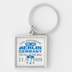 Berlin Wall Germany 25 Year Anniversary Key Ring