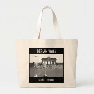 Berlin Wall Large Tote Bag