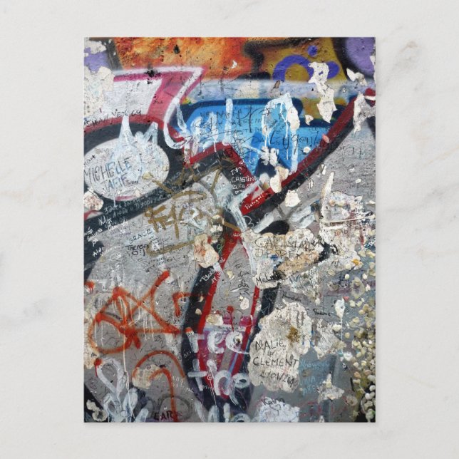 berlin wall remants postcard (Front)