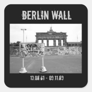 Berlin Wall Square Sticker