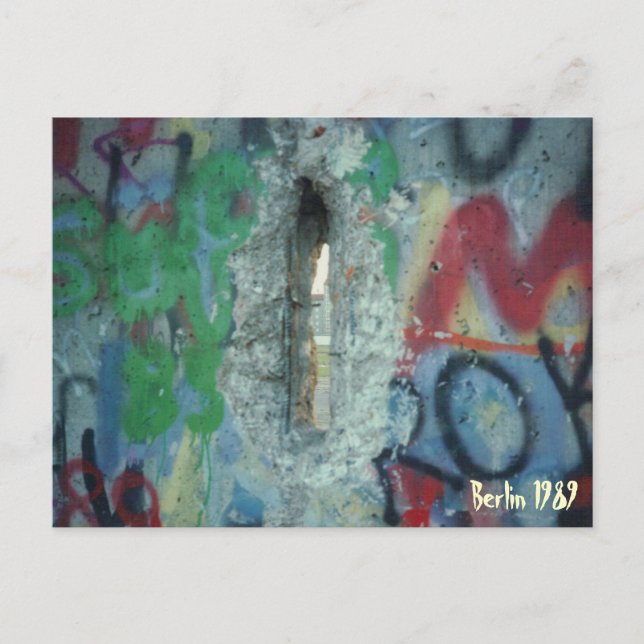 Berlin Wall - Two Days After - 1989 Postcard (Front)
