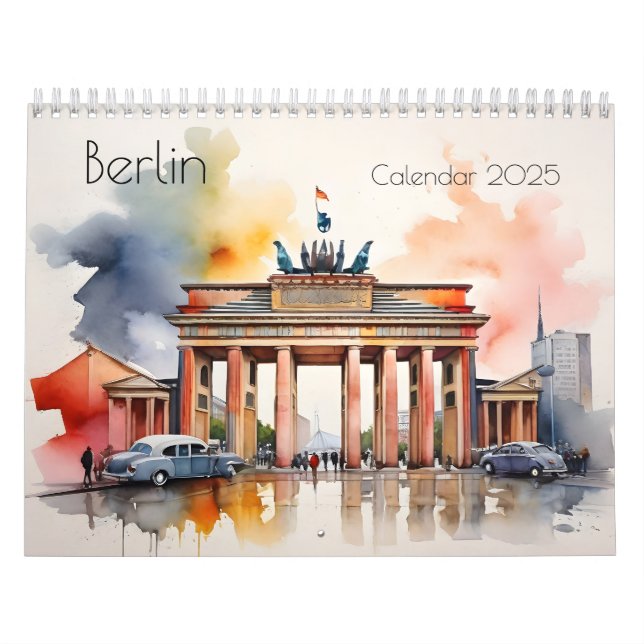 Berlin watercolor art calendar (Cover)