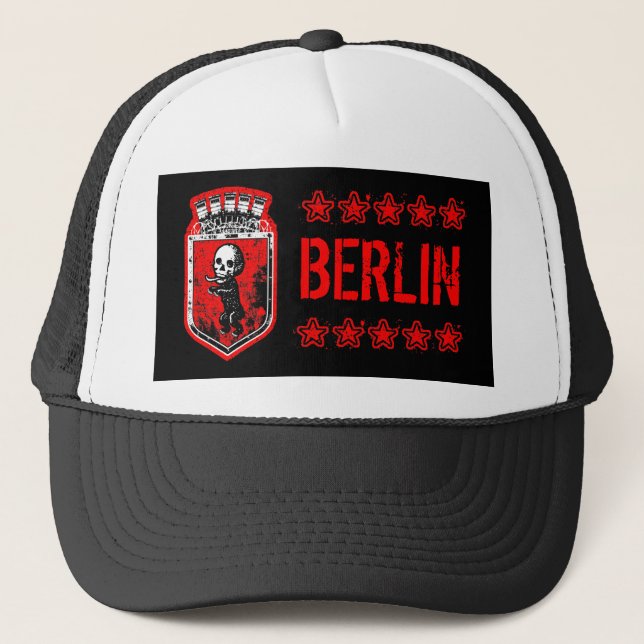 BERLIN ZOMBIE BEAR TRUCKER HAT (Front)