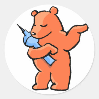 Berliner Bear! Classic Round Sticker