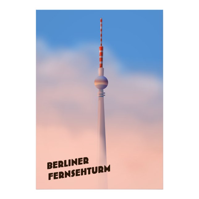 Berliner Fernsehturm ,Berlin TV tower Photo Print (Front)