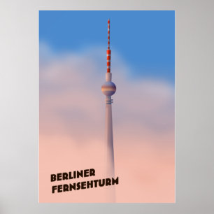 Berliner Fernsehturm ,Berlin TV tower Poster
