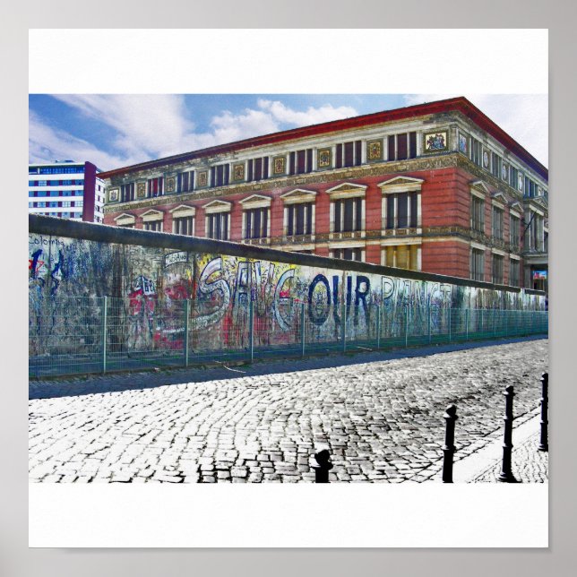 BERLINER MAUER GRAFFITI INDIANO POSTER (Front)