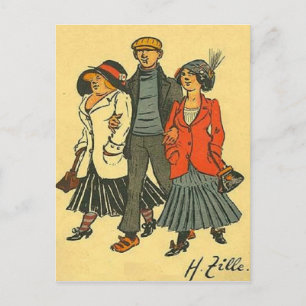 Berliners - Zille - Vintage Motive Postcard