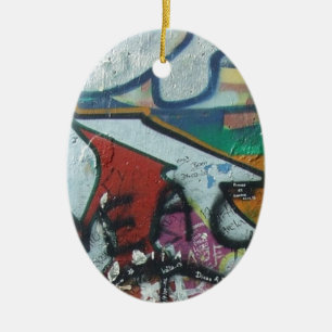 berlinwall design ceramic tree decoration