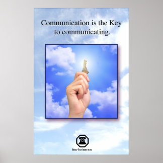 Berm-Tech Communicating is the Key Poster