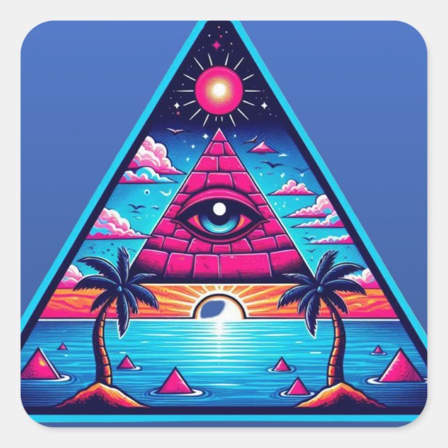 Bermuda-22 Square Sticker (Front)