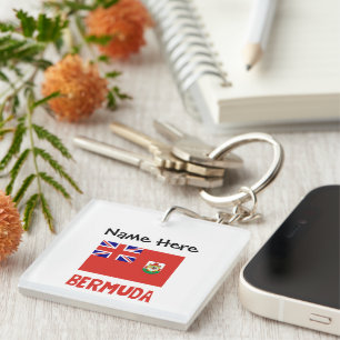 Bermuda Bermudian Flag Personalised  Key Ring