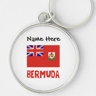 Bermuda Bermudian Flag Personalised Key Ring