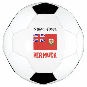 Bermuda Bermudian Flag Personalised Name Soccer Ball