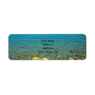 Bermuda Blue Green Waters Return Address Label