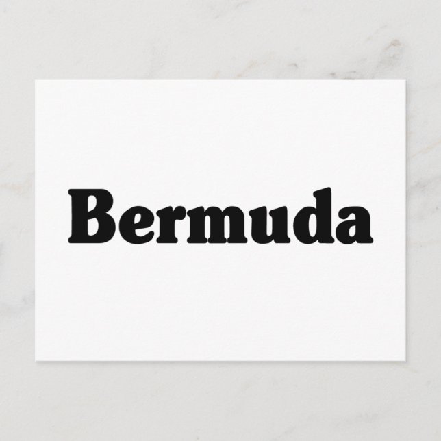 Bermuda Classic Style Postcard (Front)