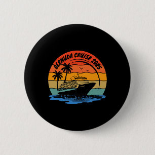 Bermuda Cruise 2025 Matching Family Vacation Cruis 6 Cm Round Badge