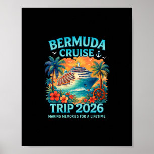 Bermuda Cruise Ship Trip 2026 Cruising To Bermuda Poster