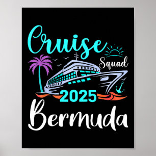 Bermuda Cruise Squad 2025 Family Holiday Matching  Poster