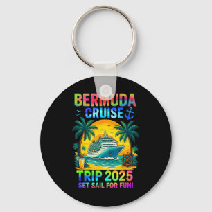 Bermuda Cruise Squad 2025 Family Sea Adventure Mat Key Ring