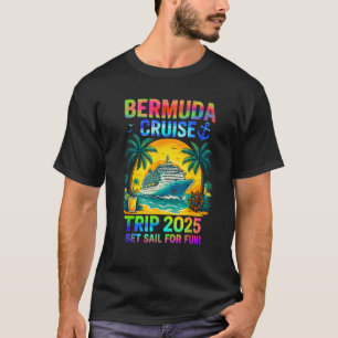 Bermuda Cruise Squad 2025 Family Sea Adventure Mat T-Shirt