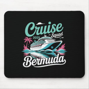 Bermuda Cruise Squad 2025 Family Summer Vacation Mouse Pad