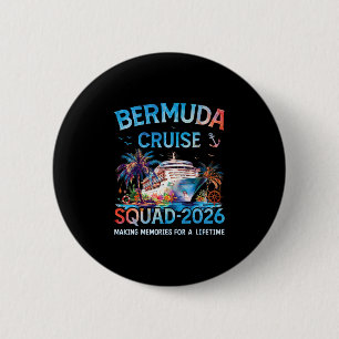 Bermuda Cruise Squad 2026 Family Vacation 6 Cm Round Badge