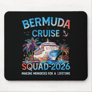 Bermuda Cruise Squad 2026 Family Vacation  Mouse Pad