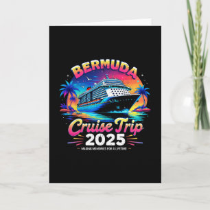 Bermuda Cruise Trip 2025 Sunset Vacation Gift 1 Card