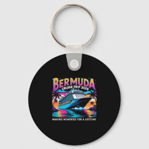 Bermuda Cruise Trip 2025 Sunset Vacation Gift 2  Key Ring
