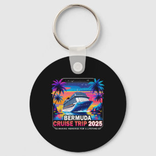 Bermuda Cruise Trip 2025 Sunset Vacation Gift Key Ring