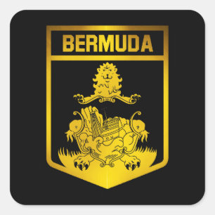 Bermuda Emblem Square Sticker