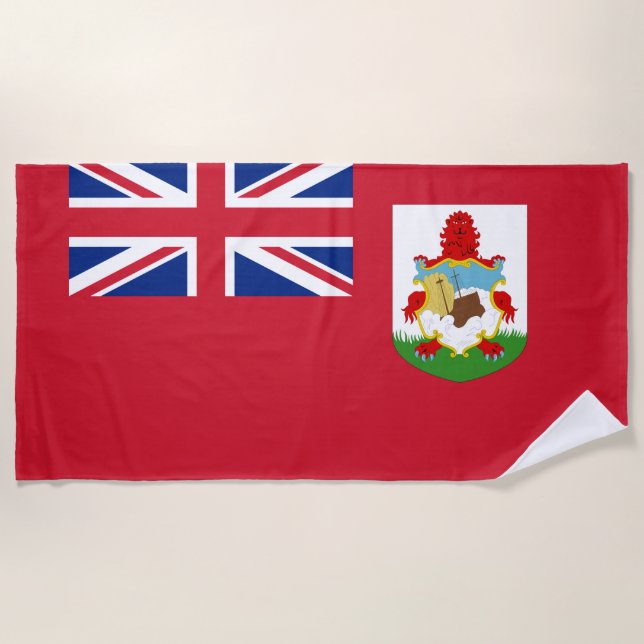 Bermuda flag Beach Towel (Front)
