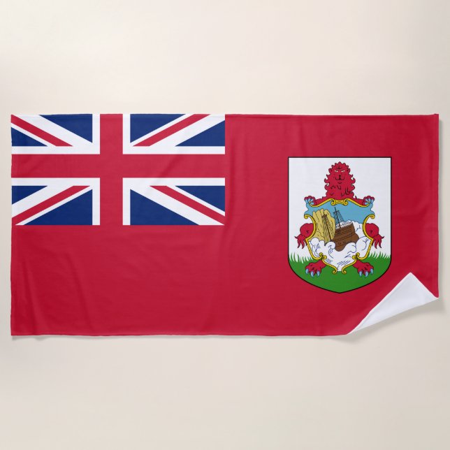 Bermuda Flag (Bermudian) (Caribbean Islands) Beach Towel (Front)