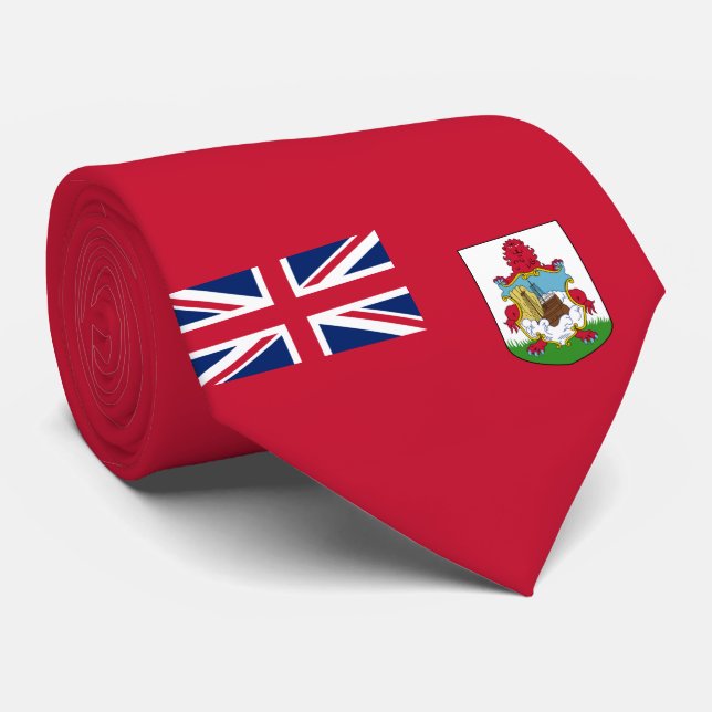 Bermuda Flag (Bermudian) (Caribbean Islands) Tie (Rolled)