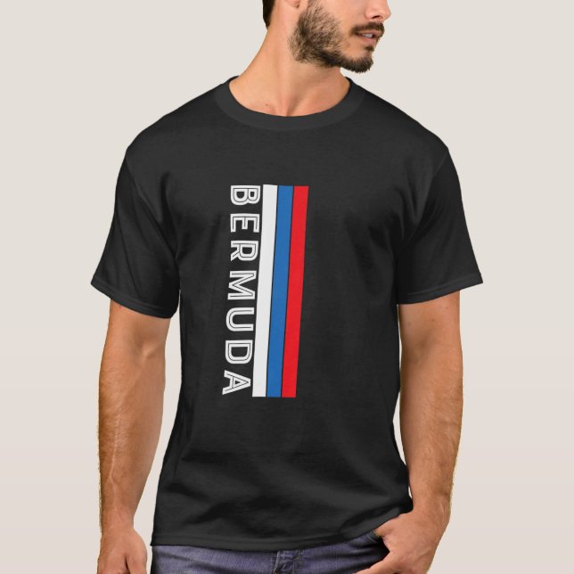 Bermuda Flag Colours T-Shirt (Front)