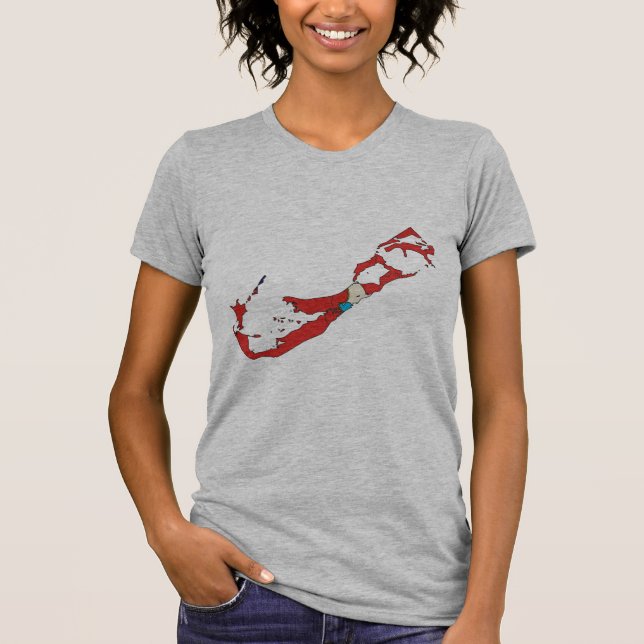 Bermuda flag map T-Shirt (Front)
