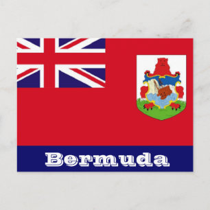 Bermuda flag postcard