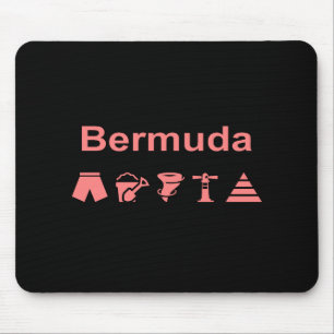 Bermuda Icons Dark Colour Mouse Pad
