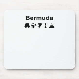Bermuda Icons Monotone Light-Colour Mouse Pad
