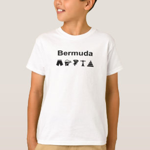 Bermuda Icons Monotone Light-Colour T-Shirt